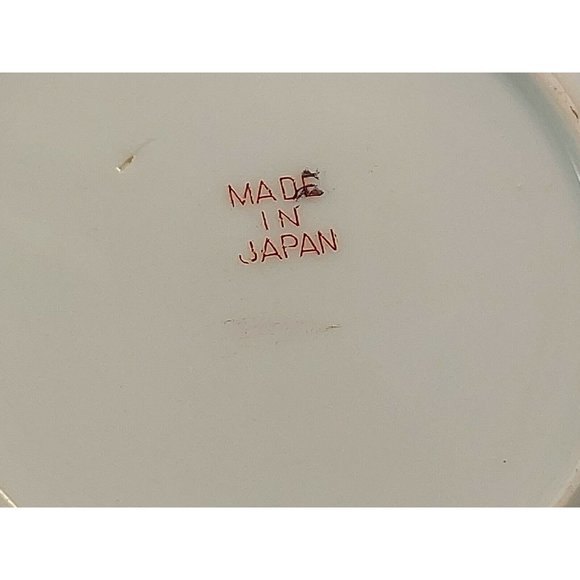 Vintage Hand Painted Saucer Small Plate Geishas Floral Japan 5 1/2" - Picture 4 of 10